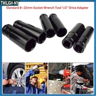 【1.29】 1/2' Drive Socket  Wrench Hex Socket Head 8-24mm Adapter Spanner Converter
