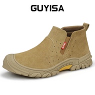 GUYISA Safety shoes light and comfortable steel toe cap anti-smashing anti-stab anti-bending work bo