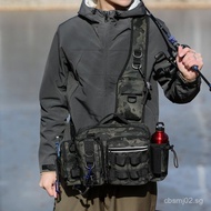 Travel Master Multifunctional Lure Chest Bag Large Waist Bag Crossbody Fishing Rod Bag Outdoor Backp