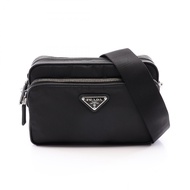 【二手】Prada PRADA TESSUTO + SAFFIANO 尼龍肩包 2VH1702DMHF0002 尼龍 Saffiano 皮革肩包 男士 全新