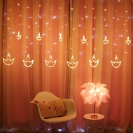 Factory WholesaleledColored Lights Indian Dipper Decorative Lights Deepavali Curtain LightsDiwaliHoliday string light