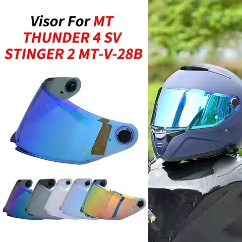 Replacement Face Shield for MT Model THUNDER 4 SV Helmet for MT MT-V-28B Helmet Lens Parts and anti 