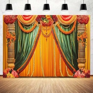 Indian Diwali Pooja Photo Photography Background for Durga Puja, Traditional Chatiya Navratri Ganpat