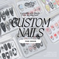 Custom Press On nails / Fake Nails / Fake nails / Aesthetic Nails / 3D Nails / Glazed nails