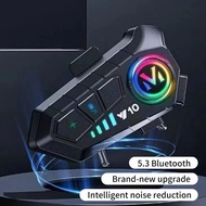 Y10 Bluetooth Helmet Intercom Wireless Waterproof Headset Noise-Cancelling