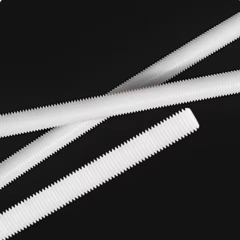 Plastic Nylon Threaded Rods Bars Studding M4 M5 M6 M8 M10 M12 M16 M20 M22 M24 M27 M30 M36 M40