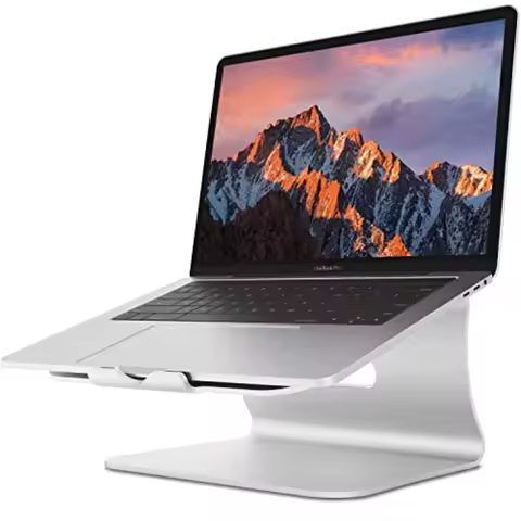 Laptop Stand Aluminum Notebook Holder Riser Heat-Vent for MacBook Air/Pro Dell HP Lenovo Microsoft S