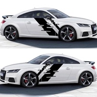 Car Vinyl Decals Side Body Sticker Trims Racing Stripes Graphics Auto Accessories For Audi TT 8N MK1