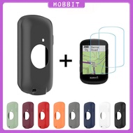 GPS Protective Case + 2 Pcs Glass Film For Garmin Edge 1040 GPS Protection Case Bicycle Silicone ScreenAnti-scratch Shockproof Back Cover