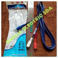 2.5 STEREO TO RCA 2 LINE GNW MIC CABLE