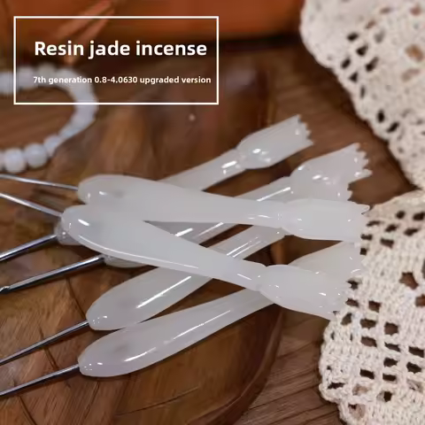 Seven Needles Square Seventh Generation Resin Jade Color Jade Gold Fragrance (Thin) Crochet Luminous