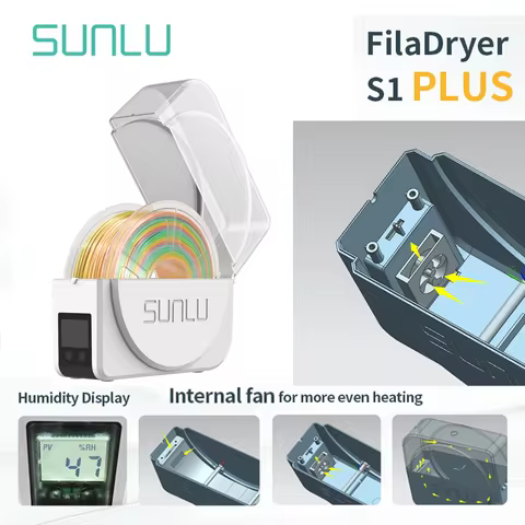 SUNLU Filament Dryer S1 Plus Built-in Circulation Fan Filament Dryer Box Storage Box for 3D Printer 