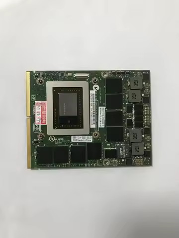 Original GTX580M GTX 580M GDDR5 2GB N12E-GTX2-A1 Graphics Video Display Card For Dell Alienware M17X