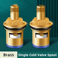 Brass Spool Cold Water Faucet Triangle Valve Accessories Kitchen Bathroom Faucet Ceramic Spool Repai