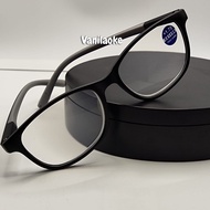 (COD) Kacamata Baca Plus +0.50 sd +4.00 Pria & wanita gratis box dan lap model Trendy masa kini