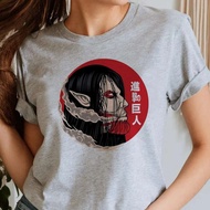 Shingeki No Kyojin t shirt girl Breathable kawaii 80s 2000s Grunge t shirt streetwear aesthetic 80s 