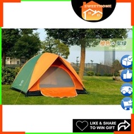 EcoSport SY1009 Double Layer Camping Tent 3-4 Person Outdoor Tent 2 Door Tent