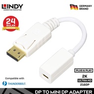 LINDY 41060 DisplayPort to Mini DisplayPort Male Female Adapter