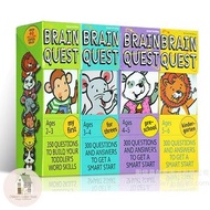 🚚免運費 4盒 Brain Quest學前認字智力開發問答卡大腦任務低幼啟蒙4盒 點讀 B205