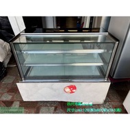 大園二手家具推薦#老朋友-二手四尺冷藏蛋糕櫃 直角臥式蛋糕櫃 冷藏冰箱 餐飲設備 滷味水果小吃展示櫃 大園二手家電推薦