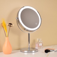 Preferred Large Size LED Adjustable Makeup Mirror escopic Double-Sided Lighted Mirror Desktop U La