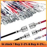 (E L X I) 30PCS 2.8mm /4.8mm /6.3mm Female Speaker Wire Connectors with Insulation Sleeve Speaker Co