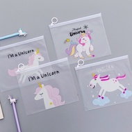 Unicorn &amp; PINK PANTHER Transparent ZIPPER BAG/UNICORN Pencil Case