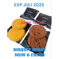 RATION TNI Profortis Biscuits ARMY Biscuits Chocolate Vanilla and Cheese Biscuits