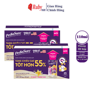 [Date T04/26] [ Combo 2 Thùng ] Thùng 48 hộp sữa nước PediaSure 110ml hương Vani ít ngọt ( Giao mẫu 