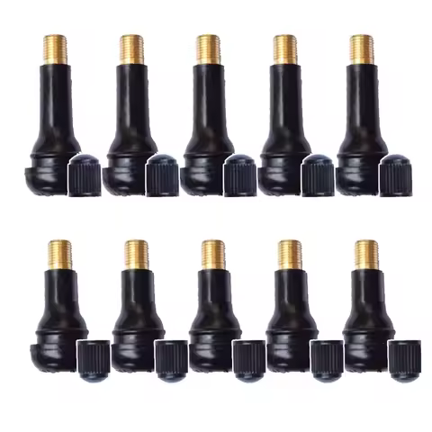 10/5pcs Car Motorcycle Scooter Tubeless Tire Valve Stem Straight TR412 TR413 TR414 Valve Copper for 