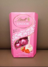 Lindt Lindor (Limited Edition) Strawberries &amp; Cream 期間限定 士多啤梨味 200g