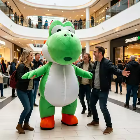 2.2M Green Dinosaur Inflatable Costume Mascot Parade Adult Character Cosplay Animal Birthday Hallowe