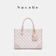 Nucelle Duck Totepack Large Capacity Commuter Briefcase Single Shoulder Handbag Stylish Zinc Alloy L