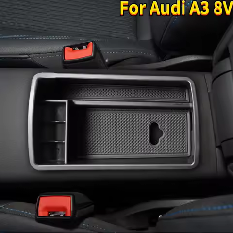 ABS Car Center Console Armrest Storage Box for Audi A3 8V 2013 - 2019 Accessories