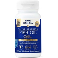 GNC Omega Triple Strength Fish Oil Mini, Omega-3 Supplement, 60 Softgels