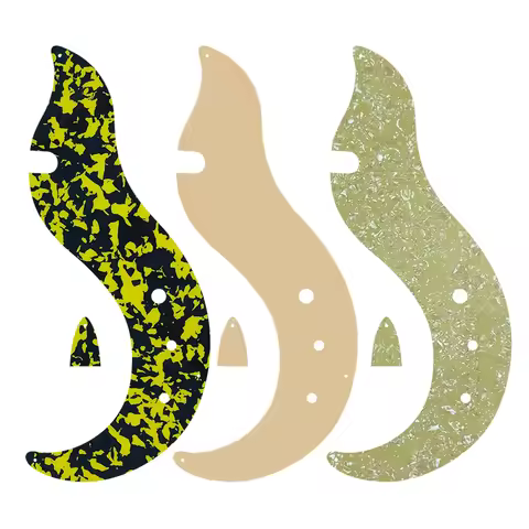 Pleroo Custom Guirar Parts - For 1 Set US Danelectro Vintage 12 String Guitar Pickguard & truss Cord