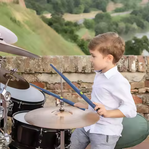 Virtual Drum Kit Virtual Reality Drum Set Portable Electronic Drum Set for Beginners Children Adults