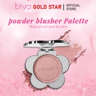 BIYA Flower Blusher Highlight Contour Face Makeup Soft Powder Blush Pink