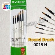 [ ] V-tec Round Brush 0018H set of 6 / Painting Brushes