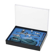 KKmoon Professional Dual Action Gravity Feed Airbrush Kit with 1.8m Hose 0.2mm/0.3mm/0.5mm Needle 9c