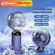 Mini Handheld Fan –  5-Mode Portable Foldable Small Fan with Digital Display, USB Charging & 3000mAh