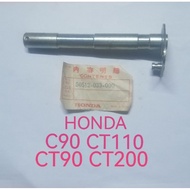 HONDA C90 CT110 CT90 CT200 REAR BRAKE PEDAL /CENTRE STAND SHAFT NOS GENUINE MADE IN JAPAN