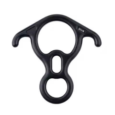 Rock Climbing Descender OX Horn 8 Descend Ring Downhill Eight Ring With Bent-ear Rappelling Gear Bel