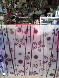 fiber pagar motif unik warna ungu
