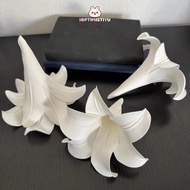 IOPTIMISTIYU 5PCS Artificial Lily Flower Head, DIY EVA Foam Flower Head,  15cm Hanging Lily Centerpi