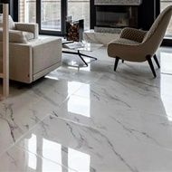 Granit lantai 60x60 motif marmer carport putih glosy