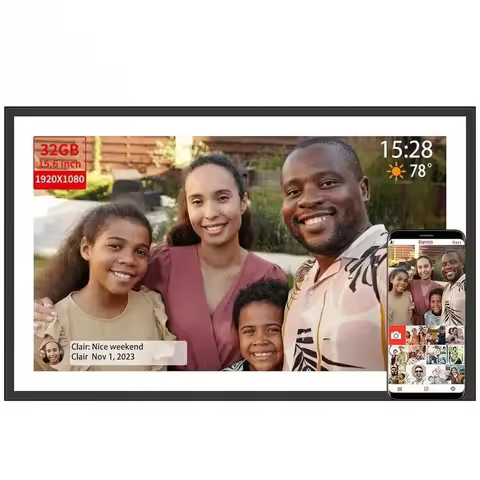 10.1/15.6 Inch Digital Picture Frame WiFi Electronic Frame 1920 * 1080 IPS Touch Screen HD Cloud Sma