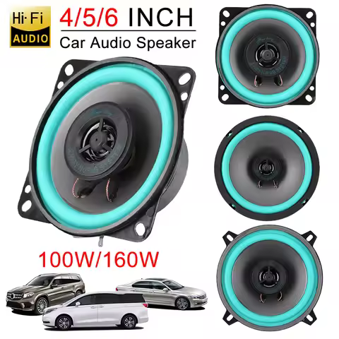 4/5/6-Inch Car Speaker Car Speaker 160W Hi-Fi Speaker Coaxial Subwoofer 92dB Stereo Speaker Car Audi