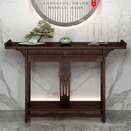 New Chinese Style Console Altar Zen Hall Light Luxury Entrance Cabinet Living Room Side View Long Narrow Table Fragrance