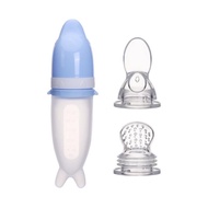 Convenient Vcool baby feeding spoon, Vcool baby feeding spoon squeeze bottle with chewing bag